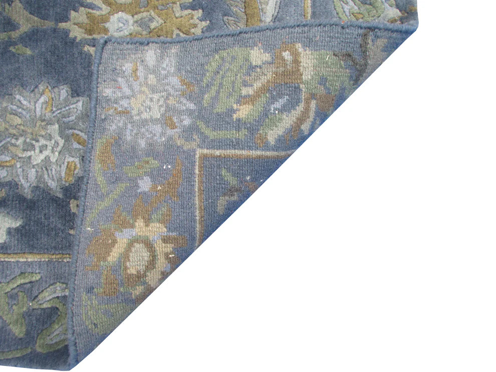 Floral Wool 3.0X2.0 feet Rug – Vintage Style Area Carpet