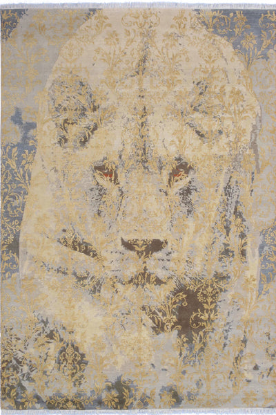 Silk Lion Handmade Rug