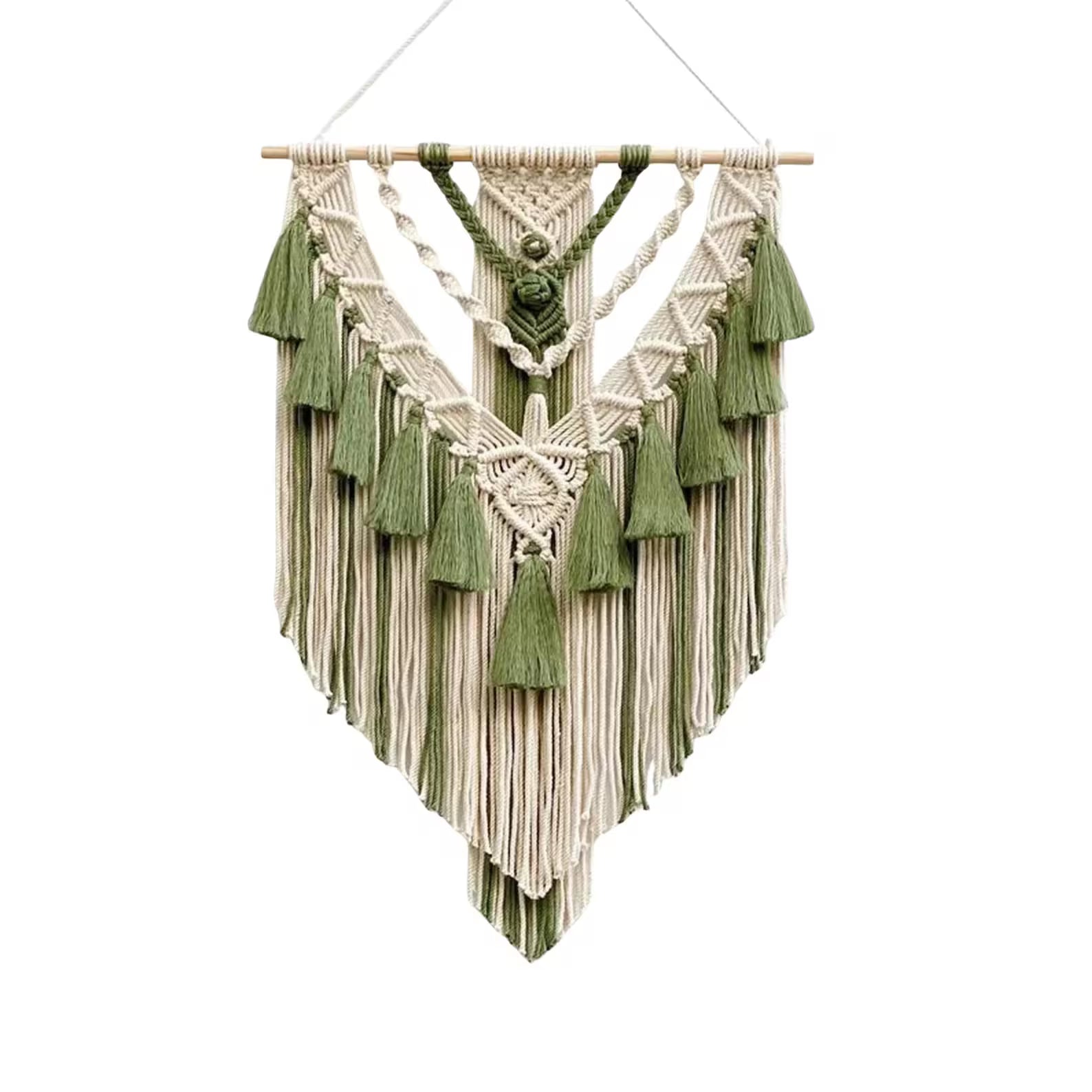 Handmade Macrame Woven Wall Hanging: Boho Chic Home Decor
