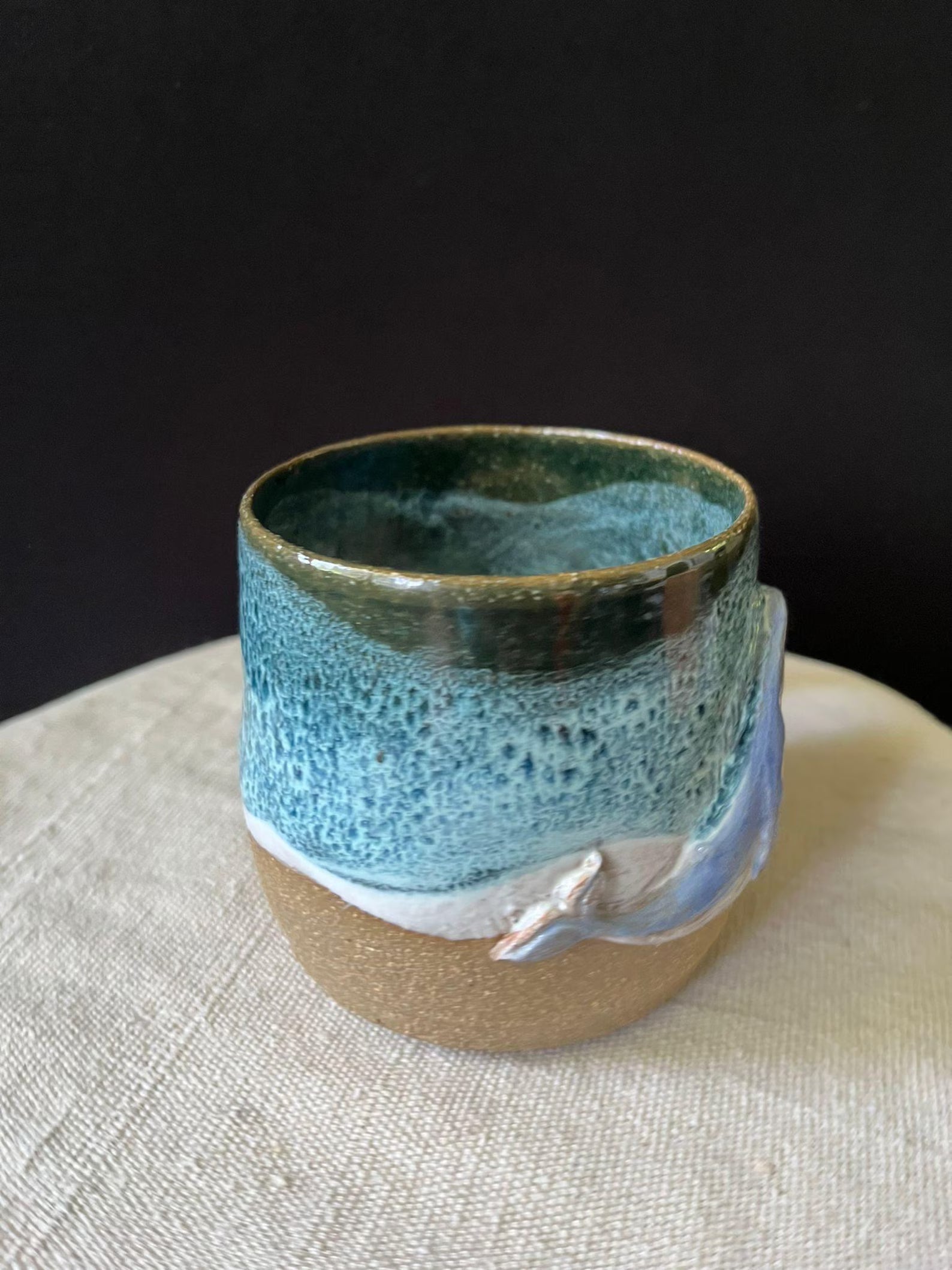 Handcrafted Ceramic Whale Mug: Coastal Ocean Art